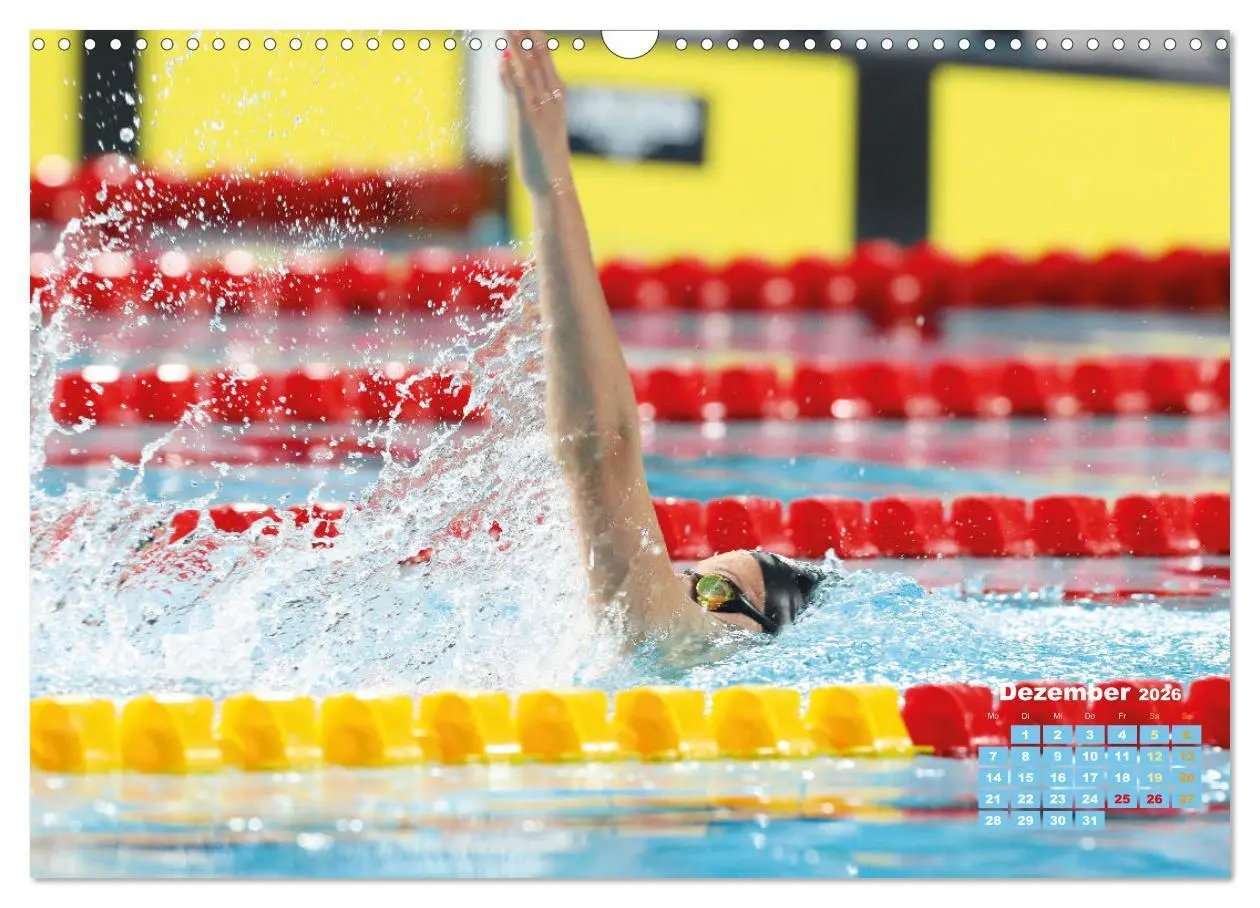 Bild: 9783457507926 | Schwimmen: Sport auf blauen Bahnen (Wandkalender 2026 DIN A3 quer),...