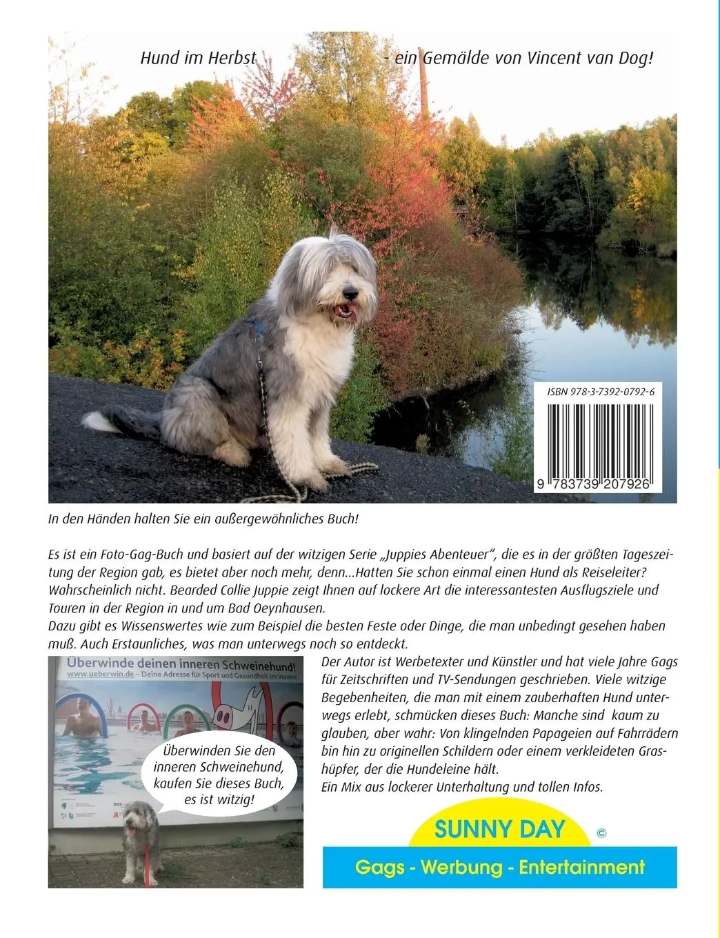 Rückseite: 9783739207926 | Juppies Abenteuer - ein Bearded Collie on Tour | Sunny Day | Buch