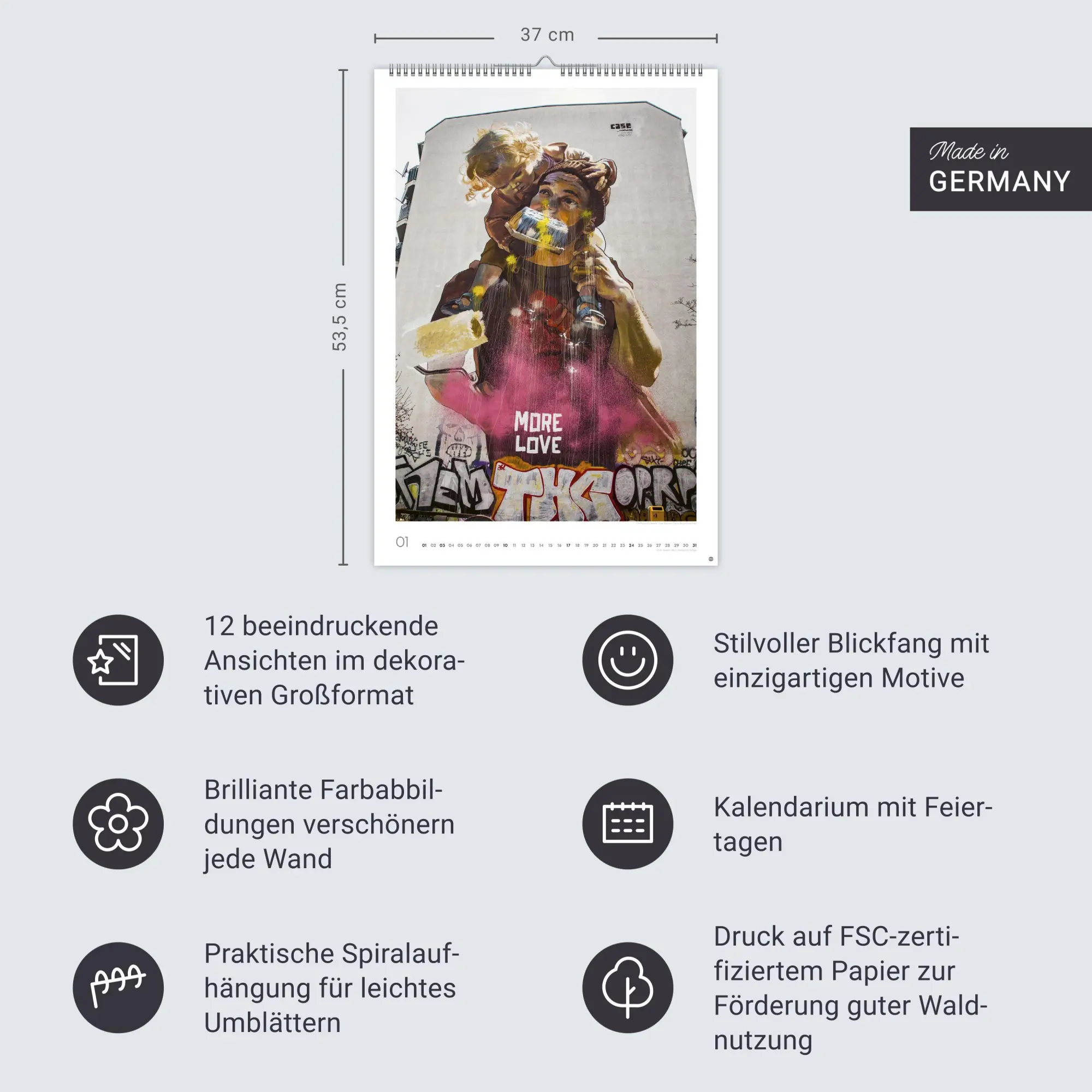 Bild: 9783756417926 | Streetart Posterkalender 2027 | Michael Harker | Kalender | 14 S.