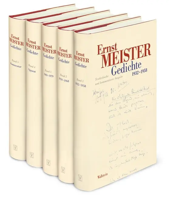 Cover: 9783835307926 | Gedichte, 5 Teile | Textkritische und kommentierte Ausgabe | Meister