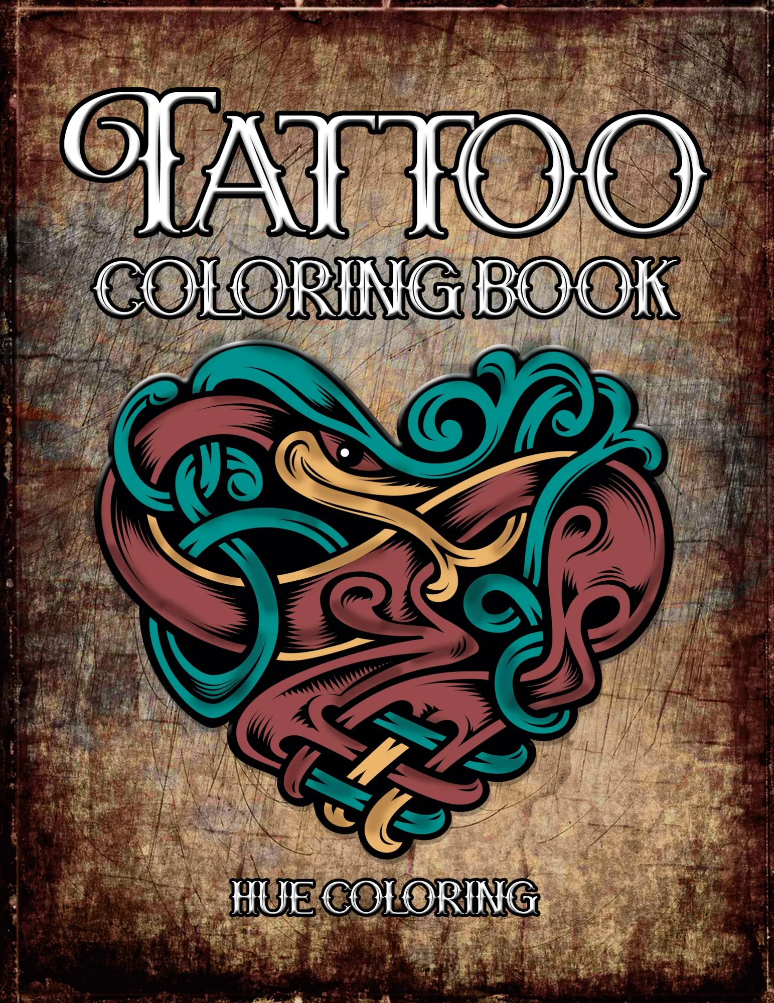 Cover: 9798330417926 | Tattoo Coloring Book | Modern Tattoo Designs | Hue Coloring | Buch