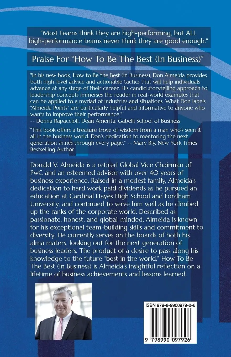 Rückseite: 9798990097926 | How To Be The Best (In Business) | Donald V Almeida | Taschenbuch