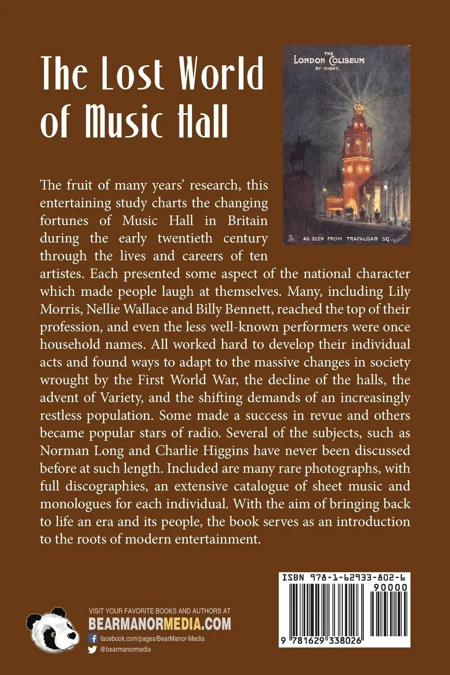 Rückseite: 9781629338026 | The Lost World of Music Hall | A celebration of ten greats | Buch