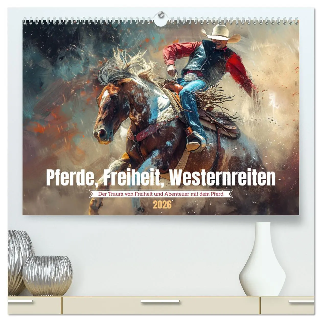 Cover: 9783457258026 | Pferde, Freiheit, Westernreiten (hochwertiger Premium Wandkalender...