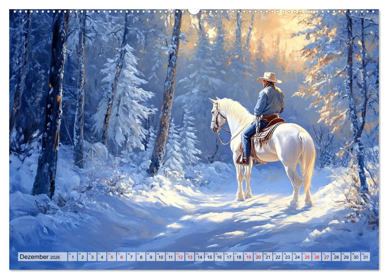 Bild: 9783457258026 | Pferde, Freiheit, Westernreiten (hochwertiger Premium Wandkalender...