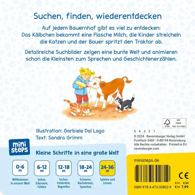 Bild: 9783473308026 | ministeps: Wir entdecken den Bauernhof | Sandra Grimm | Buch | 16 S.