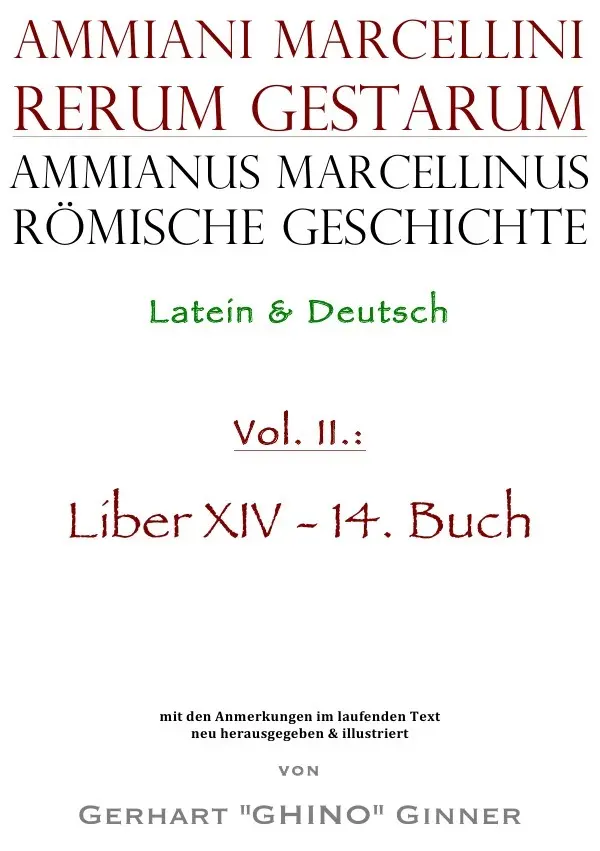 Cover: 9783746718026 | Ammianus Marcellinus römische Geschichte II | Ammianus Marcellinus