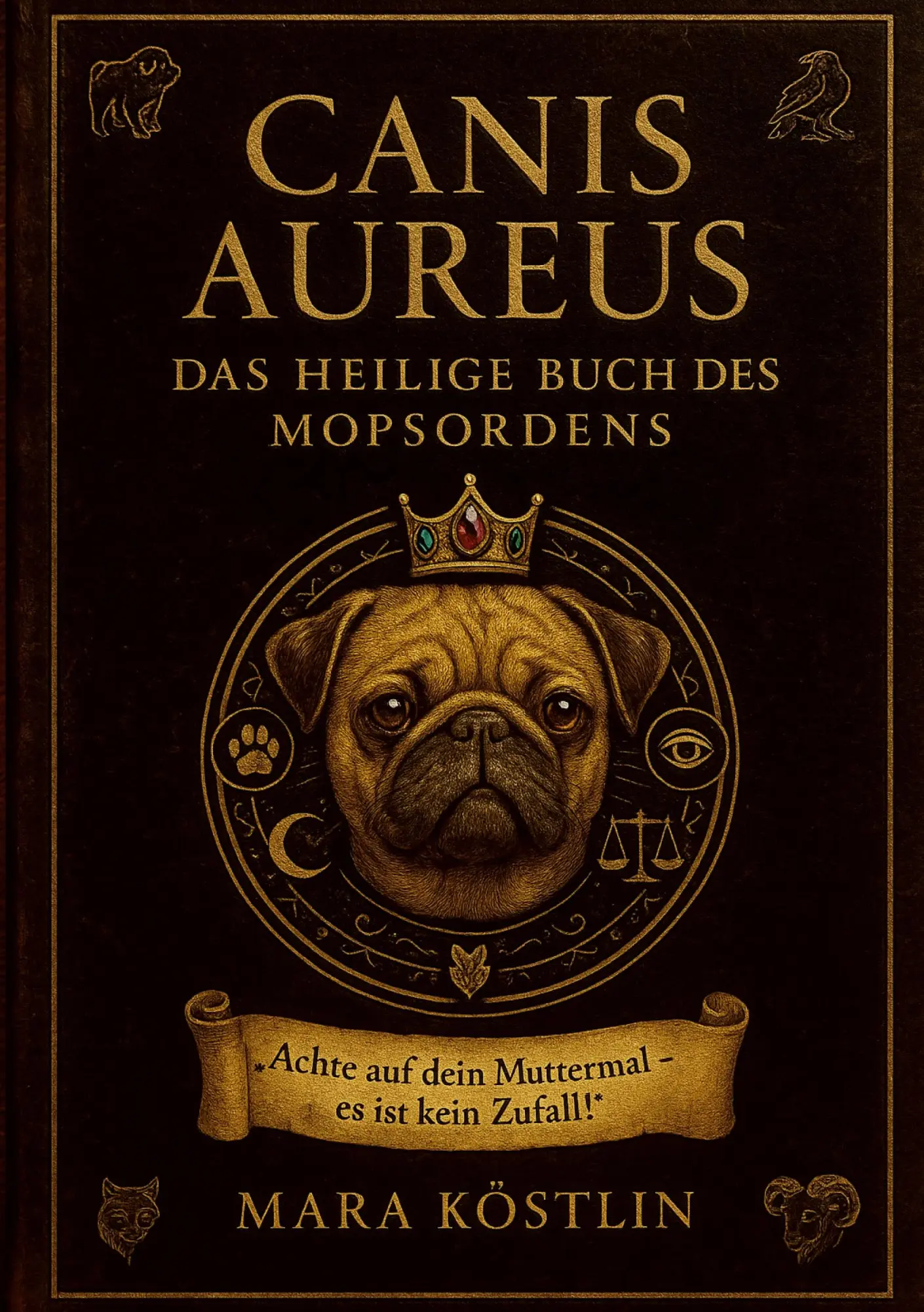 Cover: 9783912108026 | CANIS AUREUS | Das heilige Buch des Mopsordens | Mara Köstlin | Buch