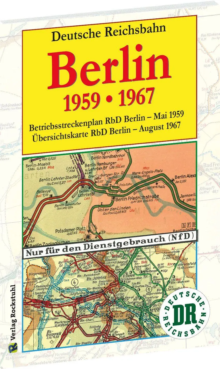 Cover: 9783959668026 | Übersichtskarten der Reichsbahndirektion Berlin im Mai 1959 und...