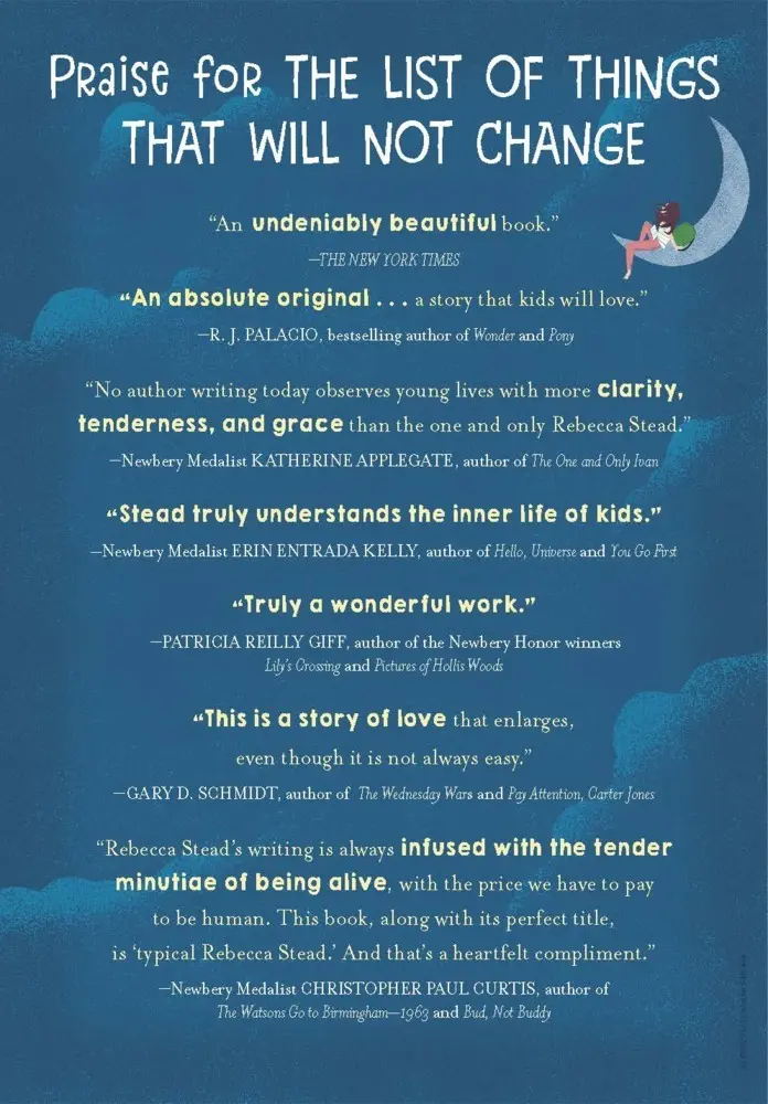 Bild: 9781101938126 | The List of Things That Will Not Change | Rebecca Stead | Taschenbuch