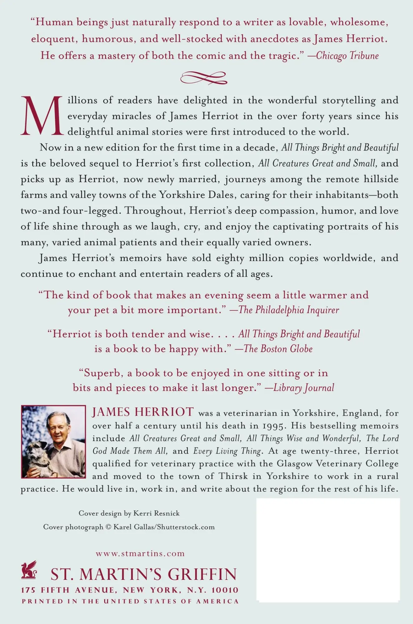 Rückseite: 9781250058126 | All Things Bright and Beautiful | James Herriot | Taschenbuch | 2014