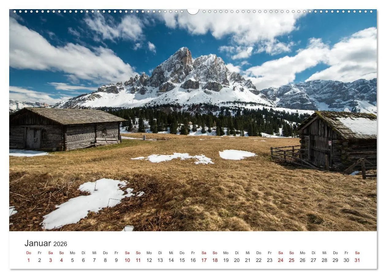 Bild: 9783457488126 | Ein Spaziergang in den Dolomiten (Wandkalender 2026 DIN A2 quer),...