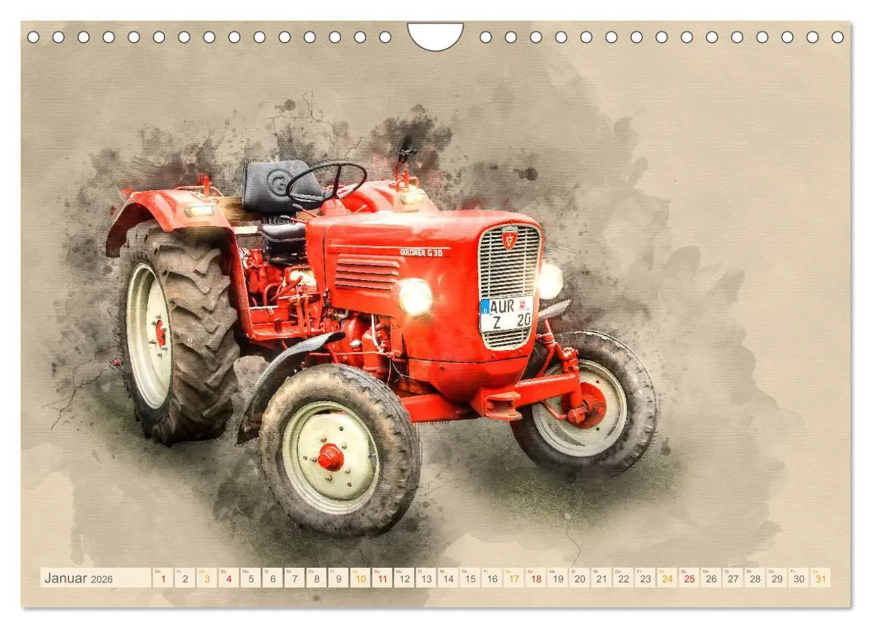 Bild: 9783457868126 | Traktoren für Liebhaber (Wandkalender 2026 DIN A4 quer), CALVENDO...