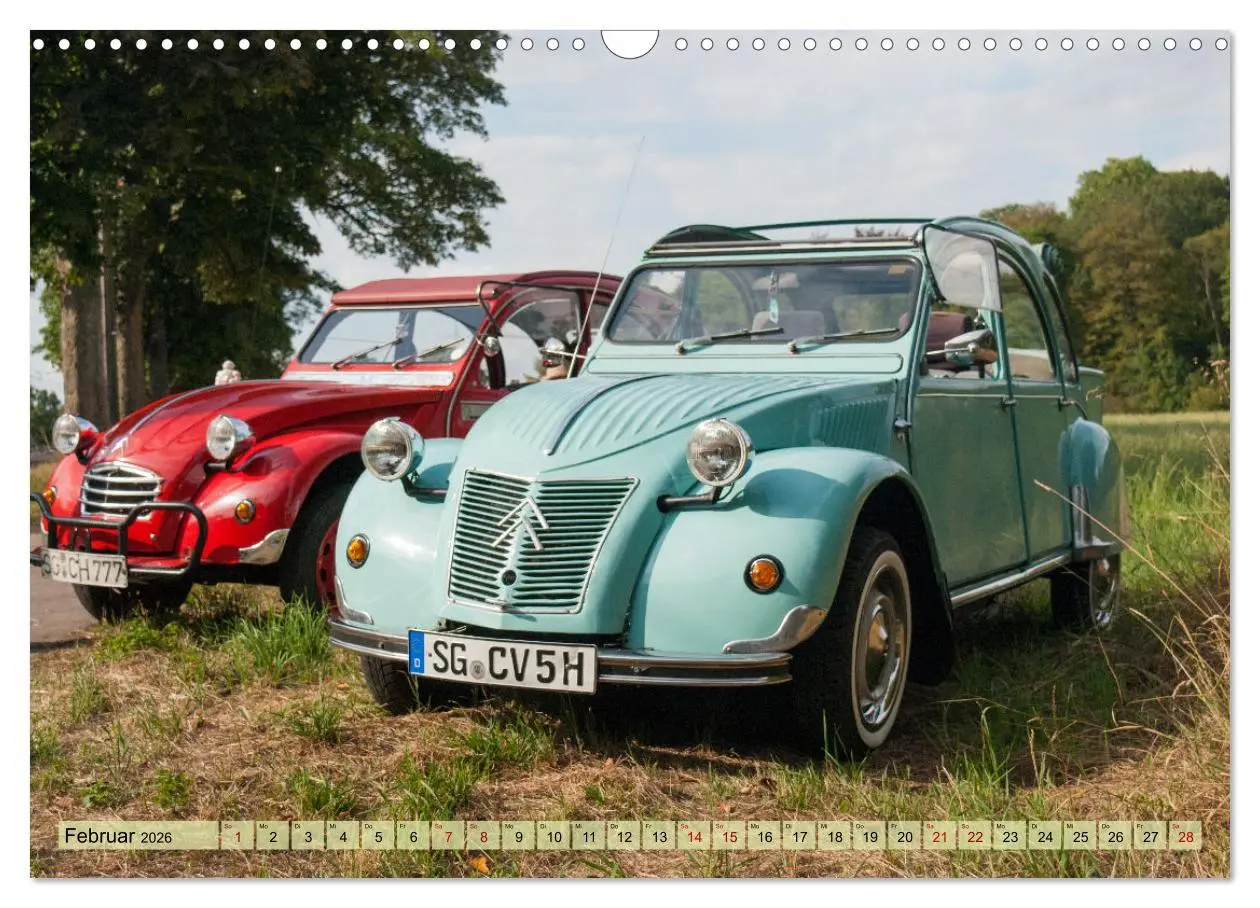 Bild: 9783457618226 | Französische Klassiker - 2CV und D Modell Oldtimer (Wandkalender...