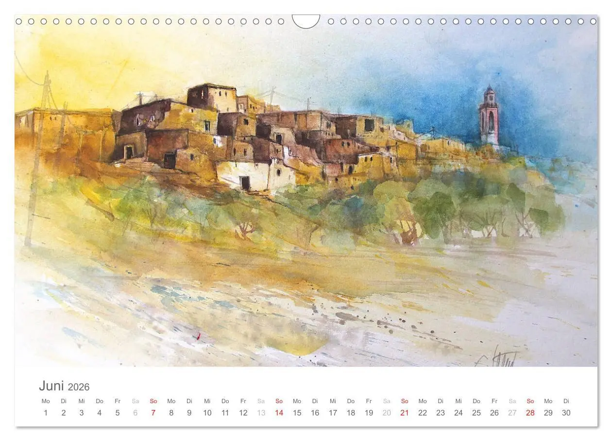 Bild: 9783516018226 | Faszination Aquarell - Eckard Funck (Wandkalender 2026 DIN A3...