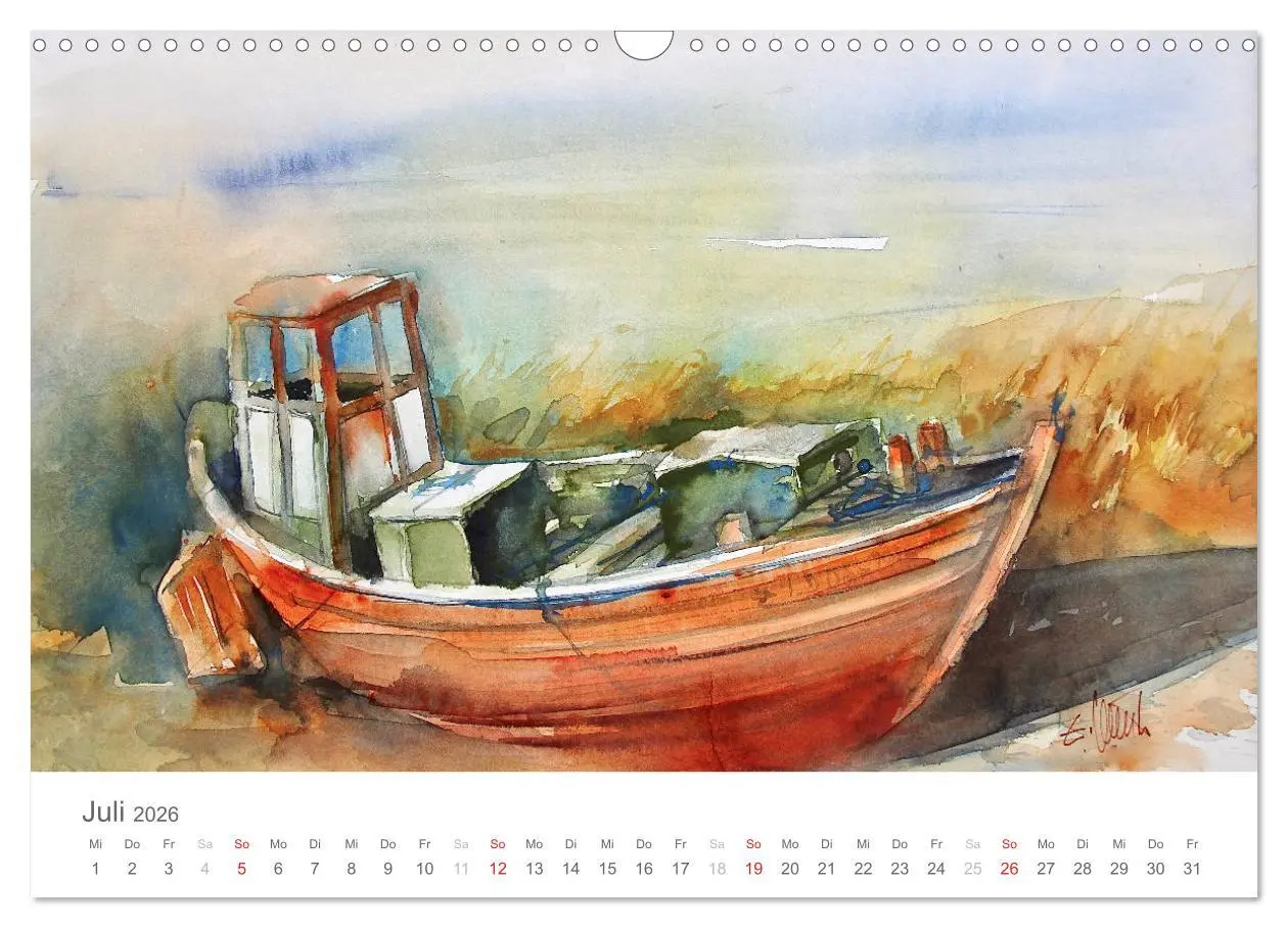 Bild: 9783516018226 | Faszination Aquarell - Eckard Funck (Wandkalender 2026 DIN A3...
