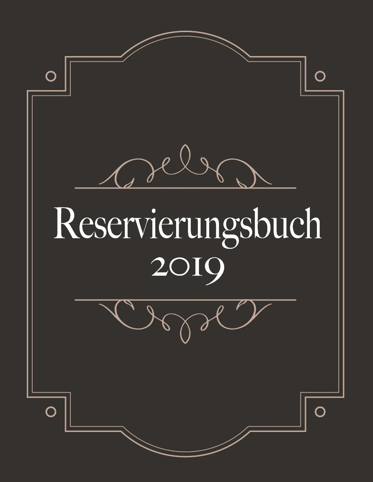 Cover: 9783748158226 | Reservierungsbuch 2019 und Tagesplaner für Reservierungen -...