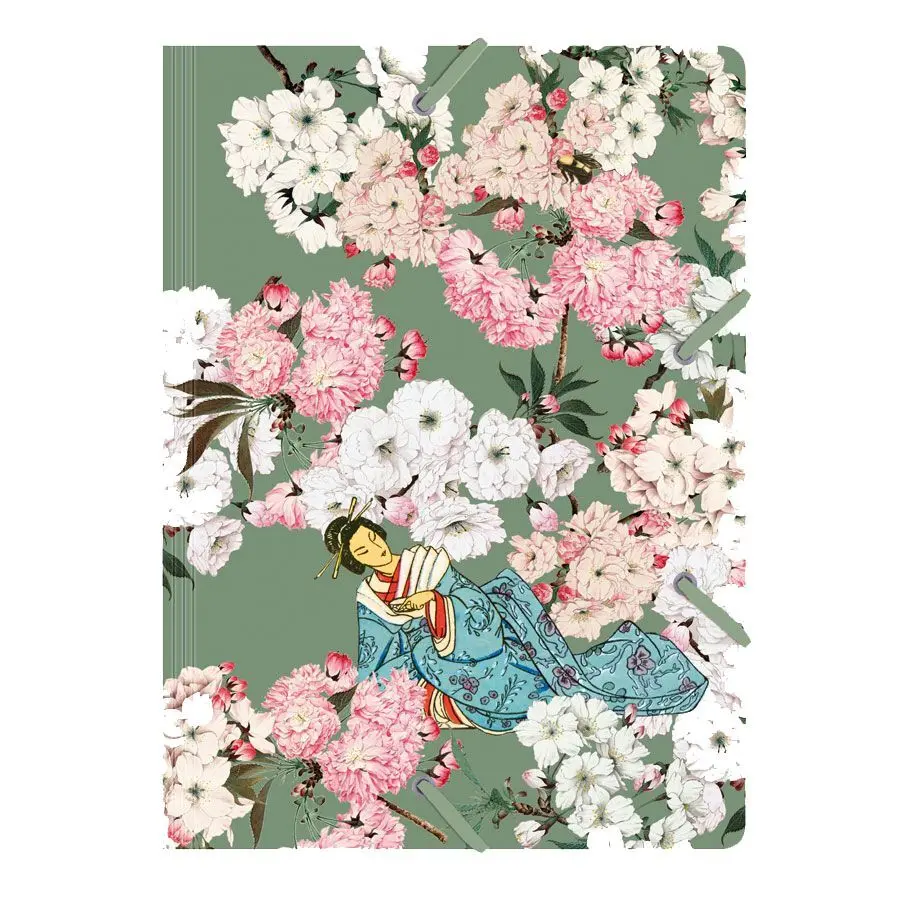 Cover: 4048809028326 | Sammelmappe de Luxe A4, Geisha ruhend | Mit Gummiband | 2022