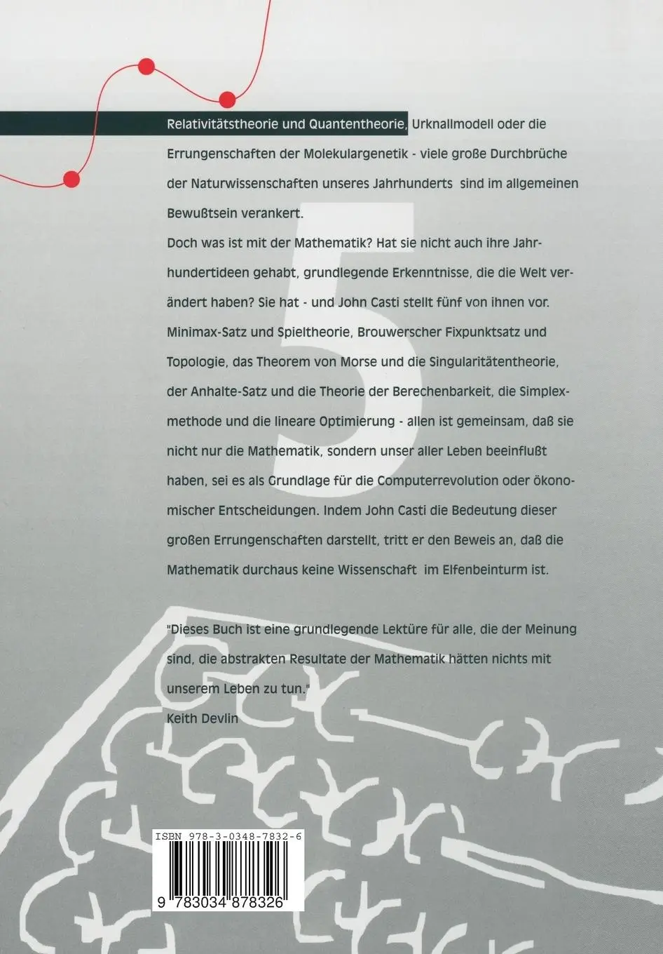 Rückseite: 9783034878326 | Die großen Fünf | John L. Casti | Taschenbuch | v | Deutsch | 2012