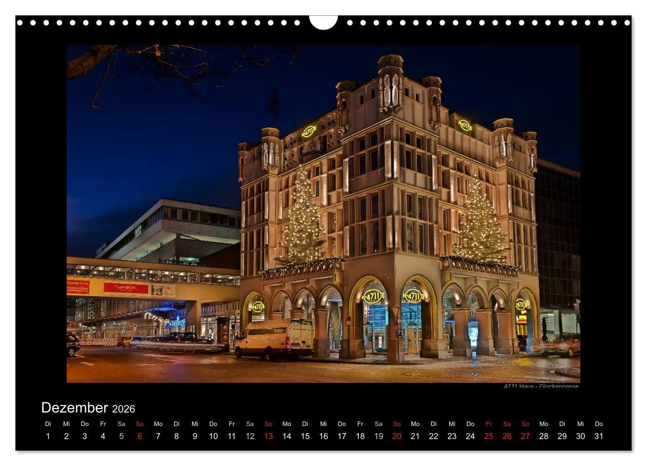 Bild: 9783516178326 | Köln - Nachts 2026 (Wandkalender 2026 DIN A3 quer), CALVENDO...