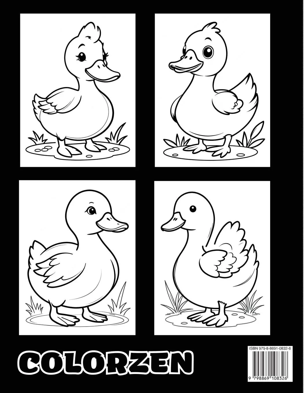 Rückseite: 9798869108326 | Tiny Quacks and Waddles | The Duckling's Journey | Colorzen | Buch