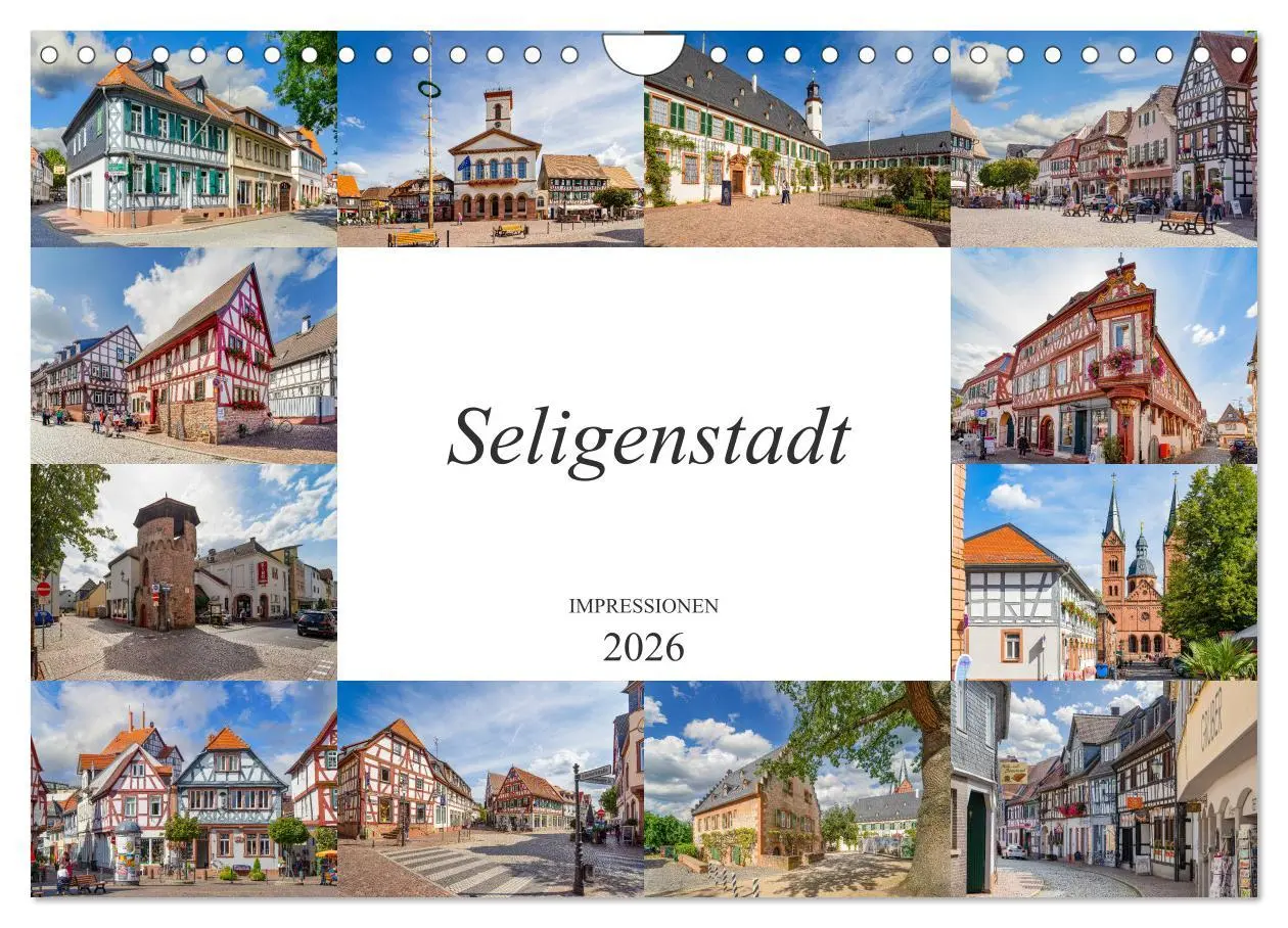 Cover: 9783457768426 | Seligenstadt Impressionen (Wandkalender 2026 DIN A4 quer), CALVENDO...
