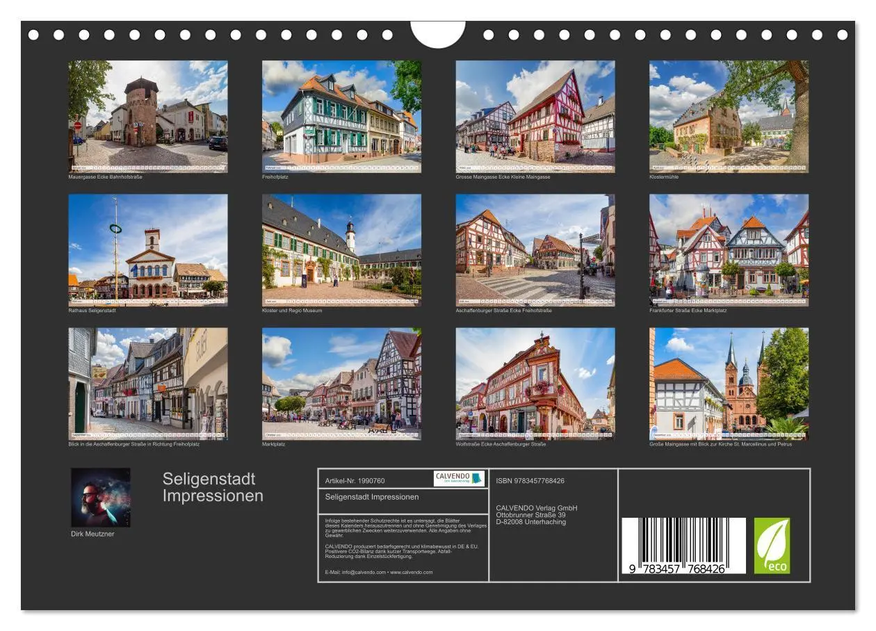 Bild: 9783457768426 | Seligenstadt Impressionen (Wandkalender 2026 DIN A4 quer), CALVENDO...