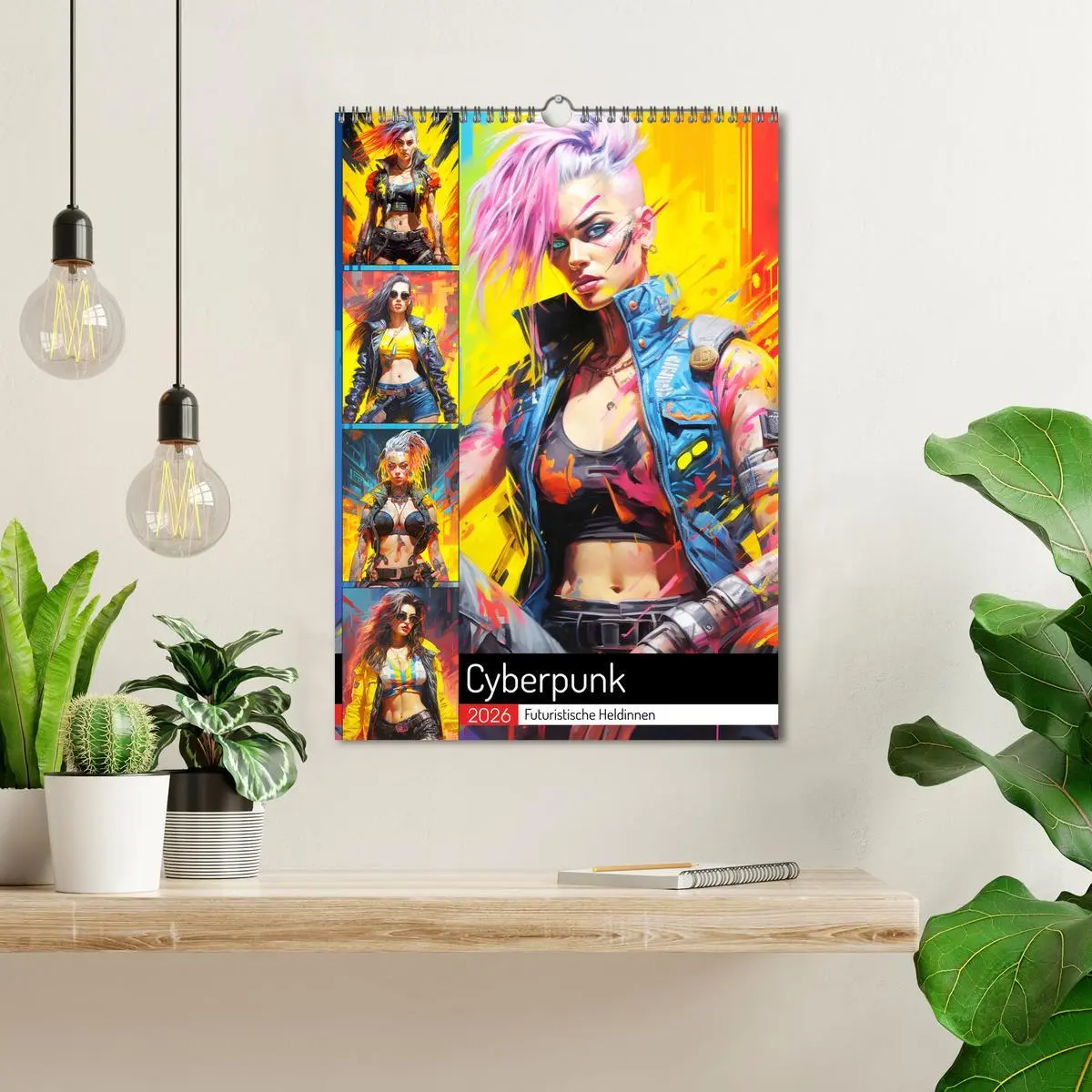 Bild: 9783516308426 | Cyberpunk. Futuristische Heldinnen (Wandkalender 2026 DIN A3 hoch),...