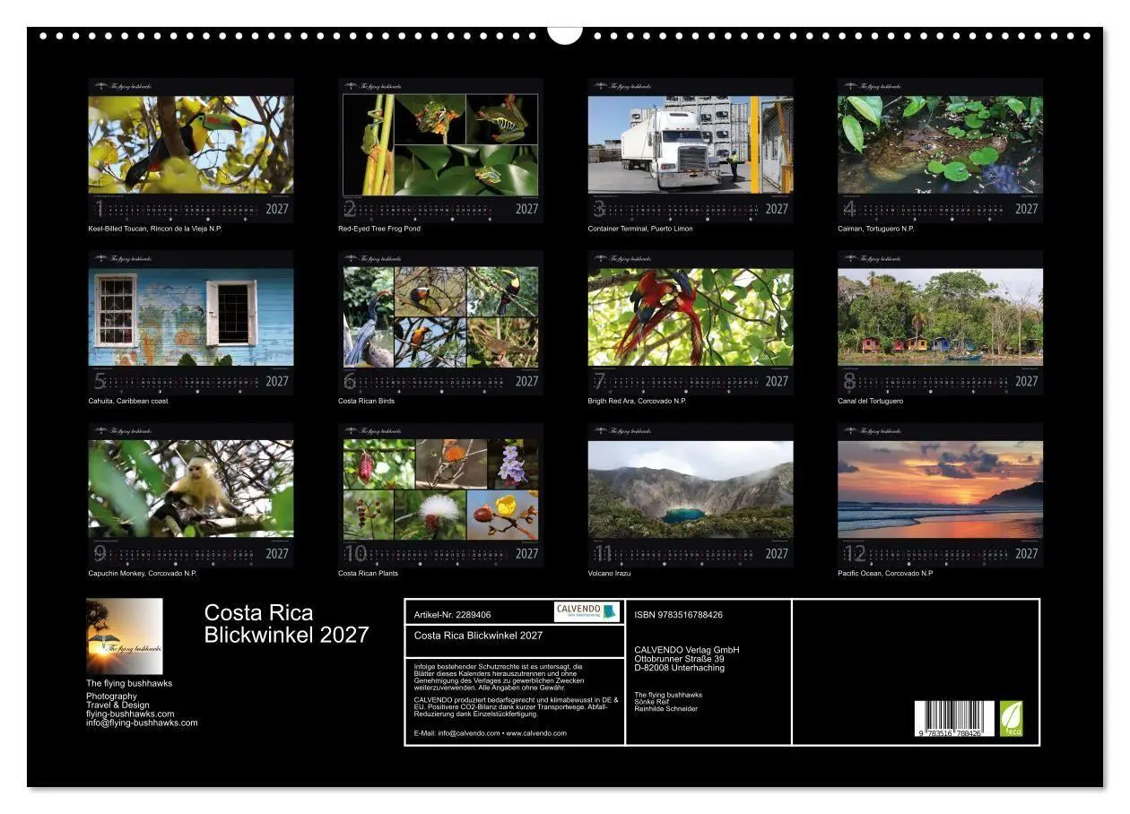 Bild: 9783516788426 | Costa Rica Blickwinkel 2027 (Wandkalender 2027 DIN A2 quer),...