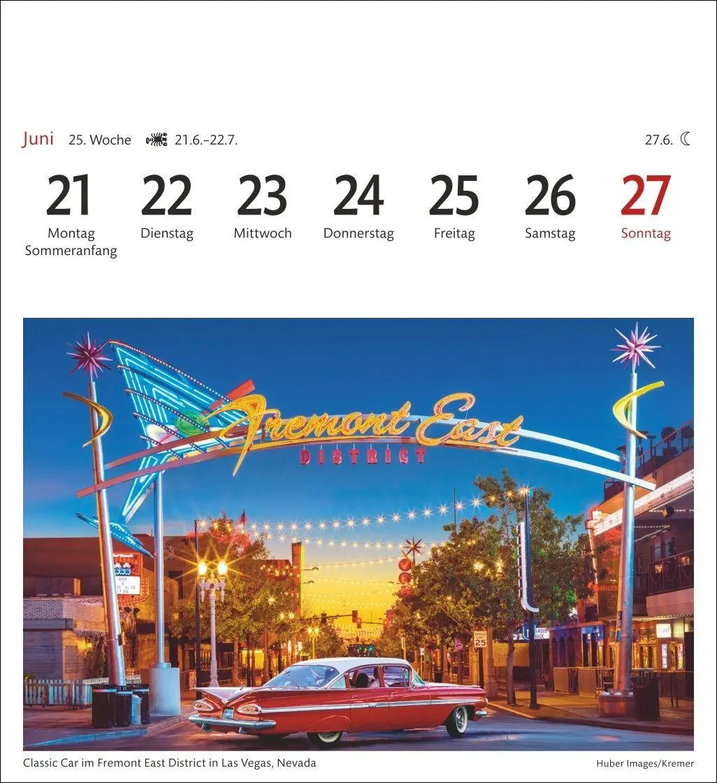 Bild: 9783840038426 | USA Sehnsuchtskalender 2027 - Wochenkalender mit 53 Postkarten | 54 S.