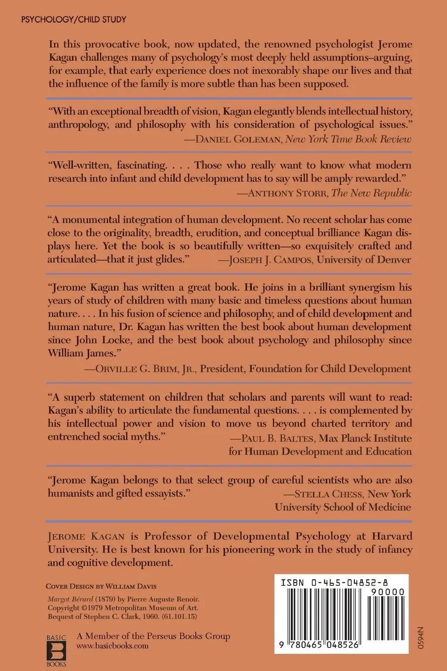Rückseite: 9780465048526 | The Nature of the Child | Tenth Anniversary Edition | Jerome Kagan