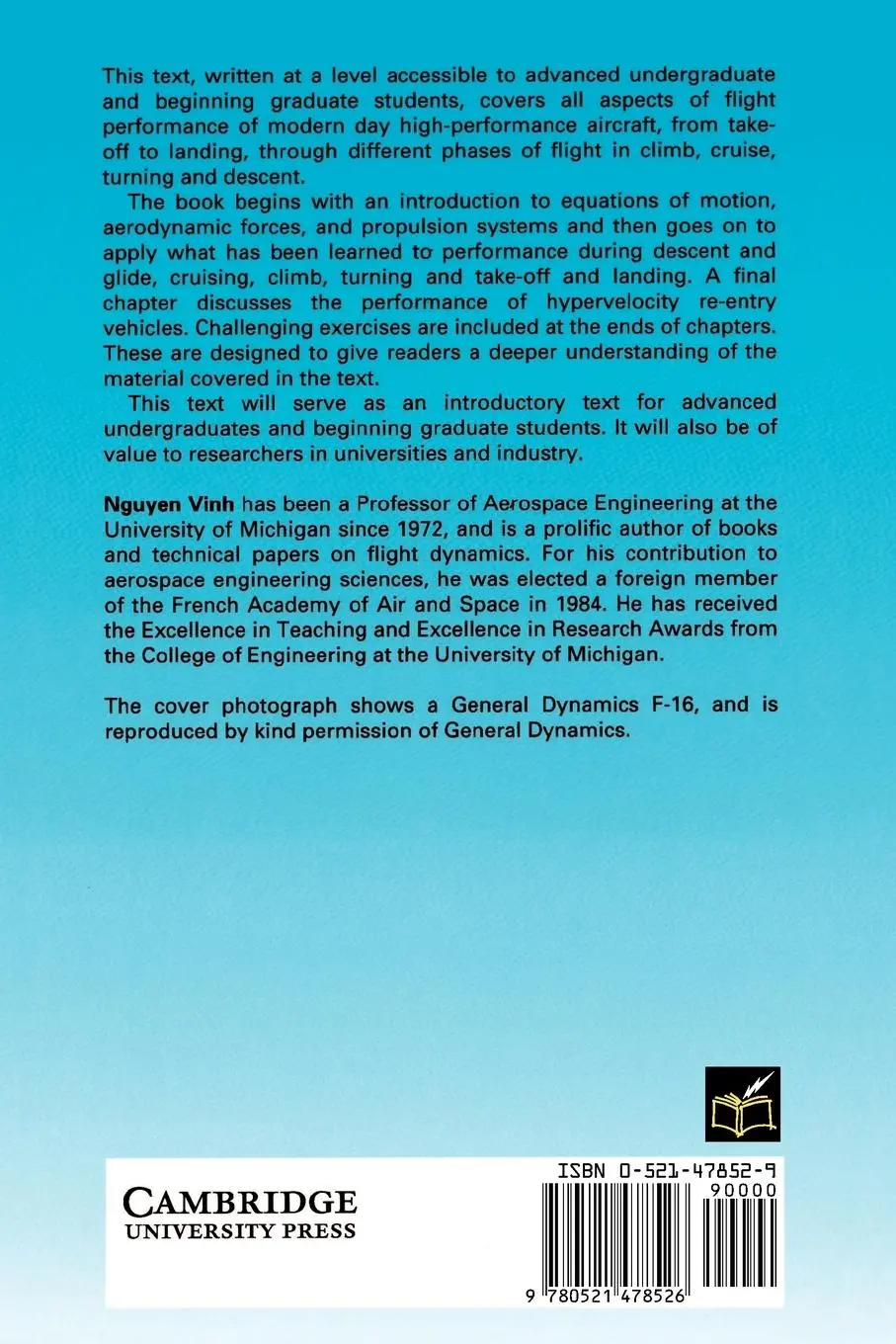 Rückseite: 9780521478526 | Flight Mechanics of High-Performance Aircraft | Nguyen X. Vinh | Buch