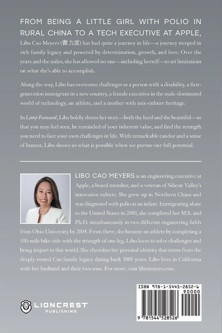 Rückseite: 9781544528526 | Limp Forward | A Memoir of Disability, Perseverance, and Success