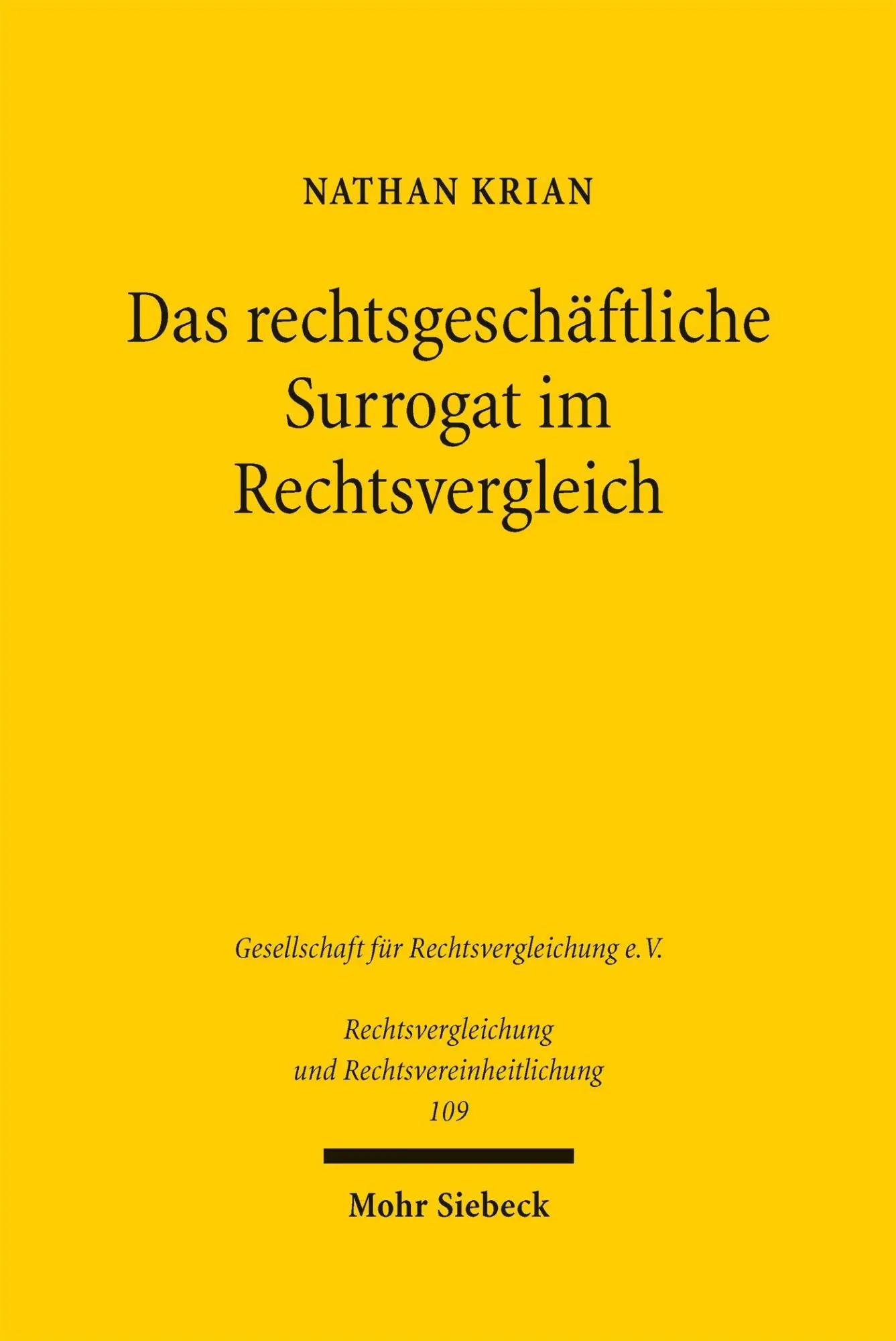 Das rechtsgeschäftliche Surrogat im Rechtsvergleich