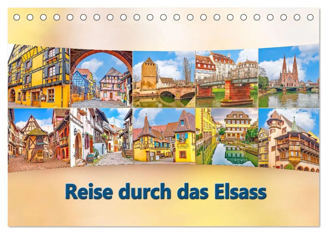 Cover: 9783383888526 | Reise durch das Elsass (Tischkalender 2025 DIN A5 quer), CALVENDO...
