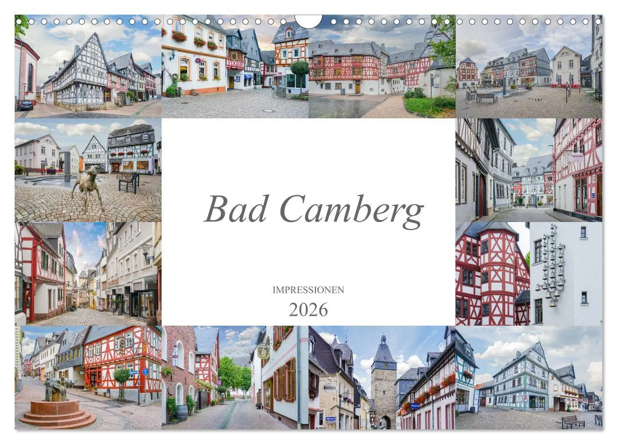 Cover: 9783457758526 | Bad Camberg Impressionen (Wandkalender 2026 DIN A3 quer), CALVENDO...
