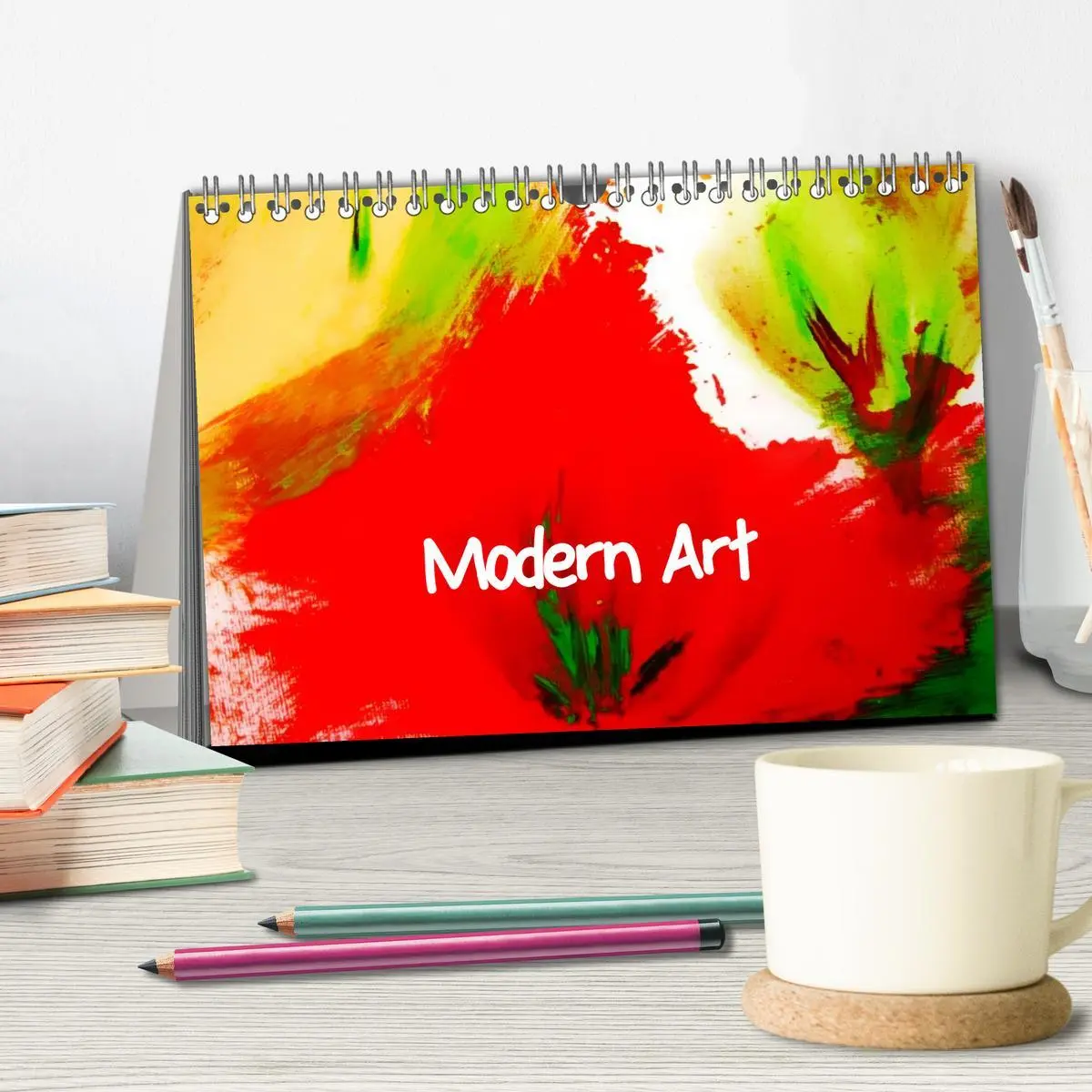 Bild: 9783516228526 | Modern Art (Tischkalender 2026 DIN A5 quer), CALVENDO Monatskalender
