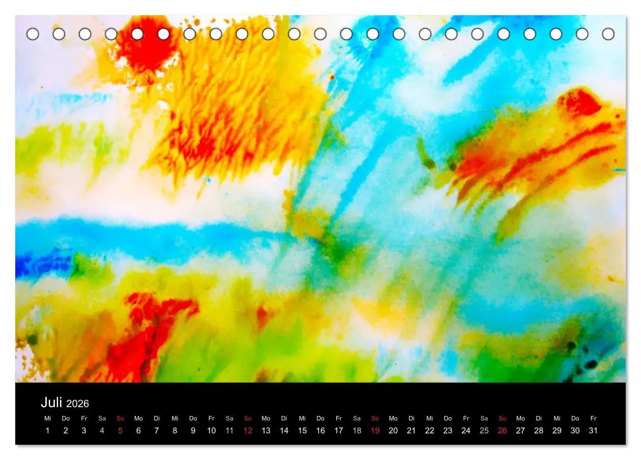 Bild: 9783516228526 | Modern Art (Tischkalender 2026 DIN A5 quer), CALVENDO Monatskalender