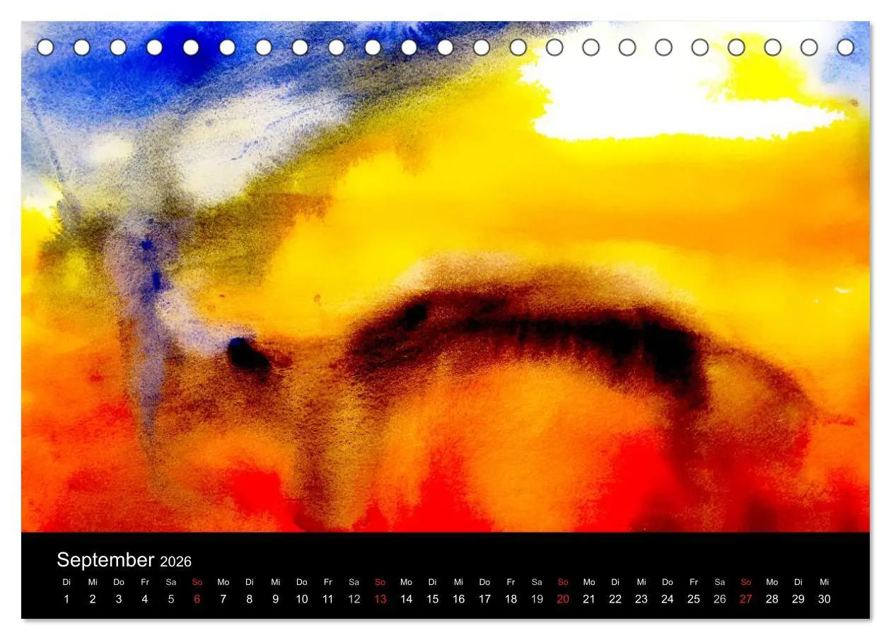 Bild: 9783516228526 | Modern Art (Tischkalender 2026 DIN A5 quer), CALVENDO Monatskalender