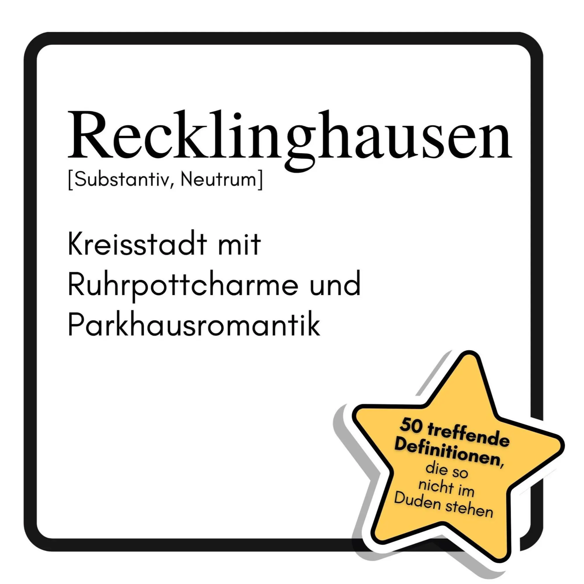 Cover: 9783695358526 | Recklinghausen | Kreisstadt mit Ruhrpottcharme und Parkhausromantik
