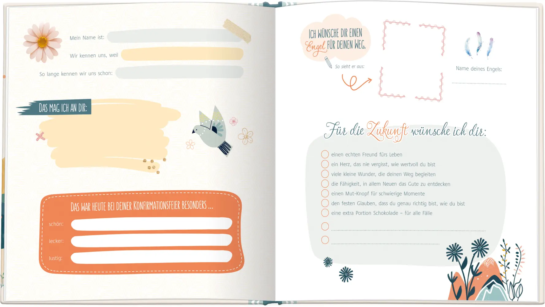 Bild: 9783766638526 | Konfirmation - Glaub an dich | Gäste- und Erinnerungsbuch | Buch