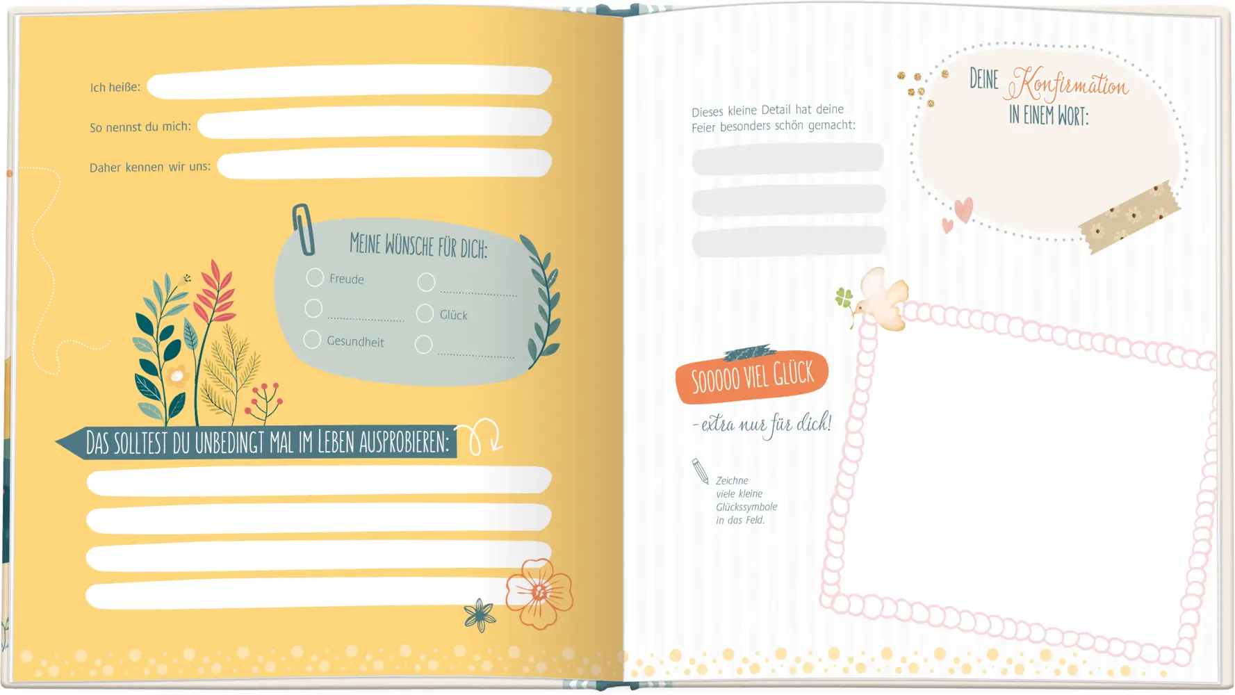 Bild: 9783766638526 | Konfirmation - Glaub an dich | Gäste- und Erinnerungsbuch | Buch