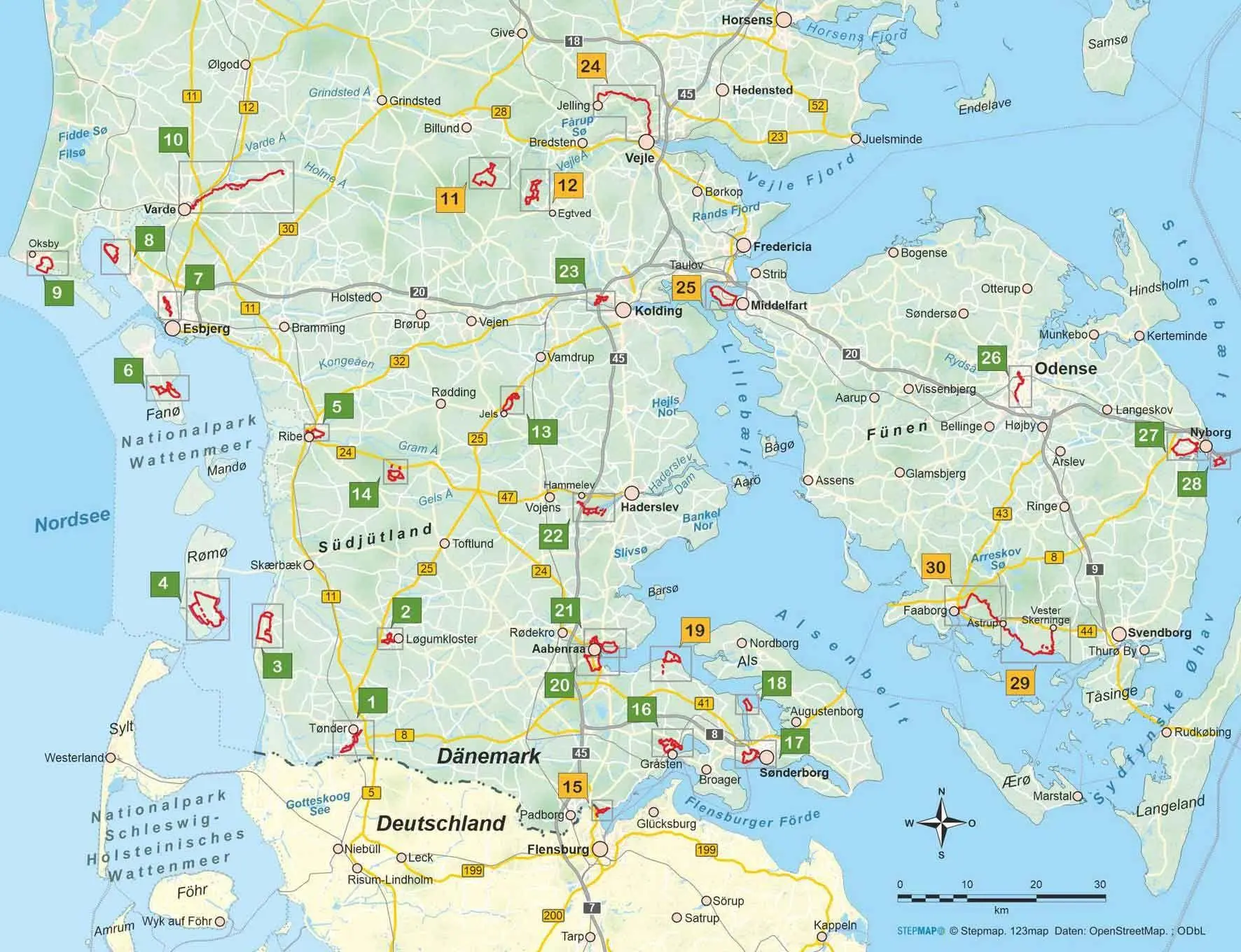 Bild: 9783866868526 | Süddänemark 30 Touren in Südjütland und auf Fünen | Wolfgang Barelds
