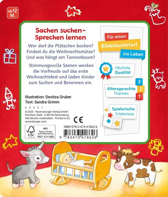 Bild: 9783473418626 | Mein erstes Sachen suchen: Frohe Weihnachten | Sandra Grimm | Buch