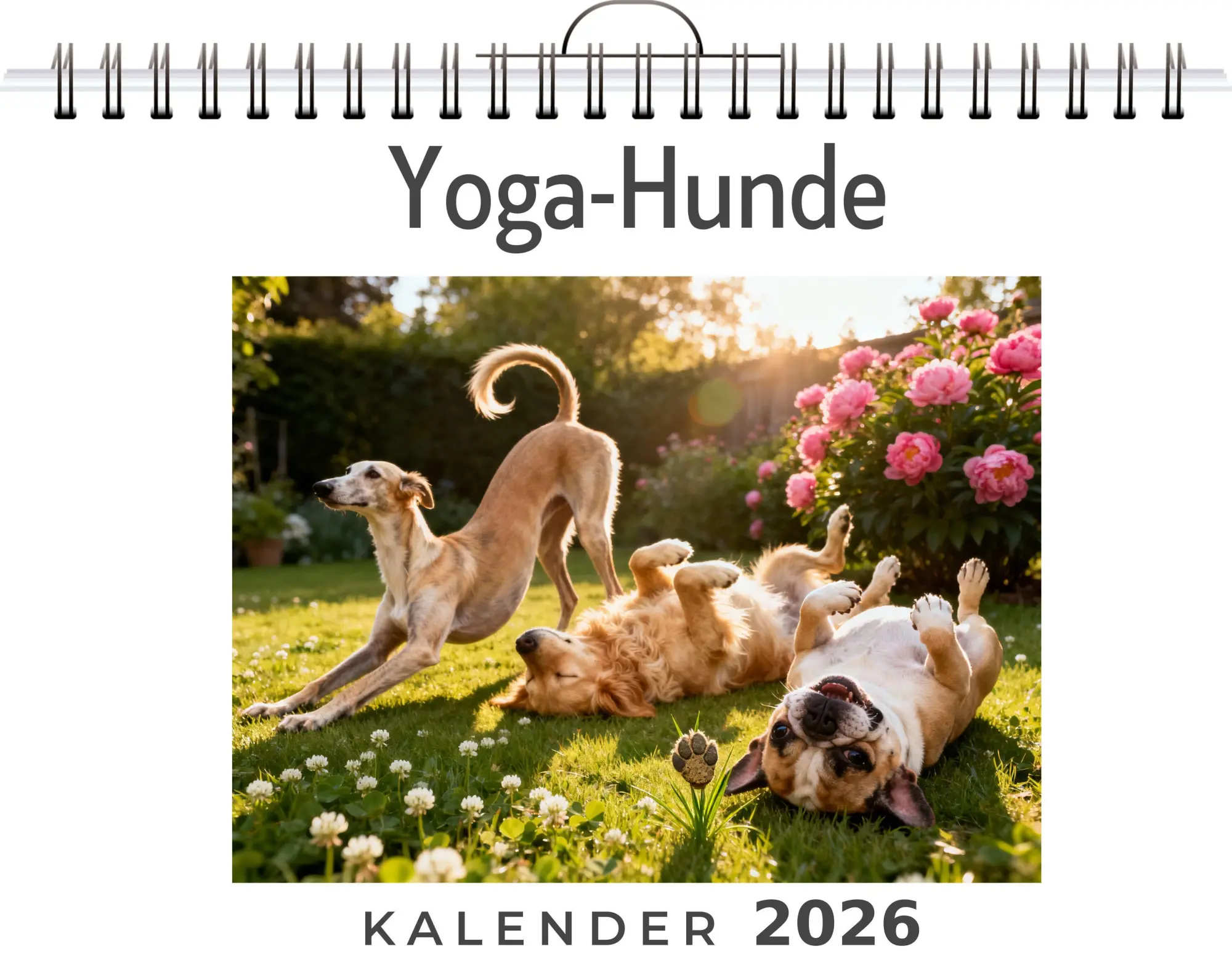 Cover: 9783695348626 | Yoga-Hunde | Amelia Schubert | Kalender | Deutsch | 2026 | FlipFlop