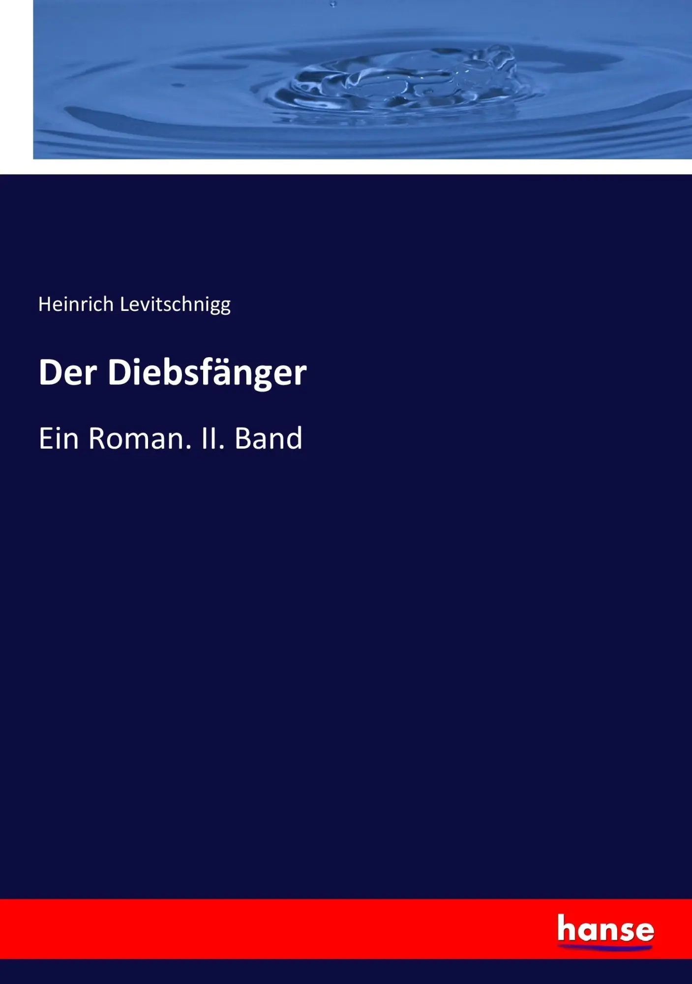 Cover: 9783744608626 | Der Diebsfänger | Ein Roman. II. Band | Heinrich Levitschnigg | Buch
