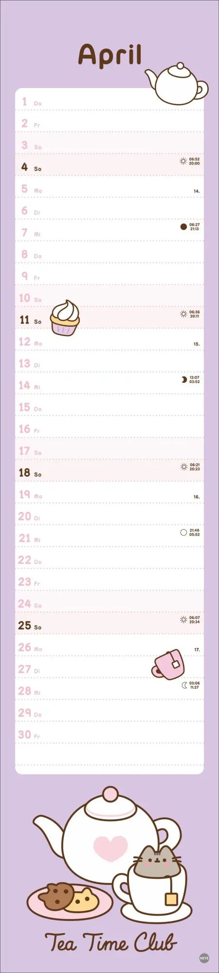 Bild: 9783756418626 | Pusheen Langplaner 2027 | Kalender | 13 S. | Deutsch | 2027 | Heye