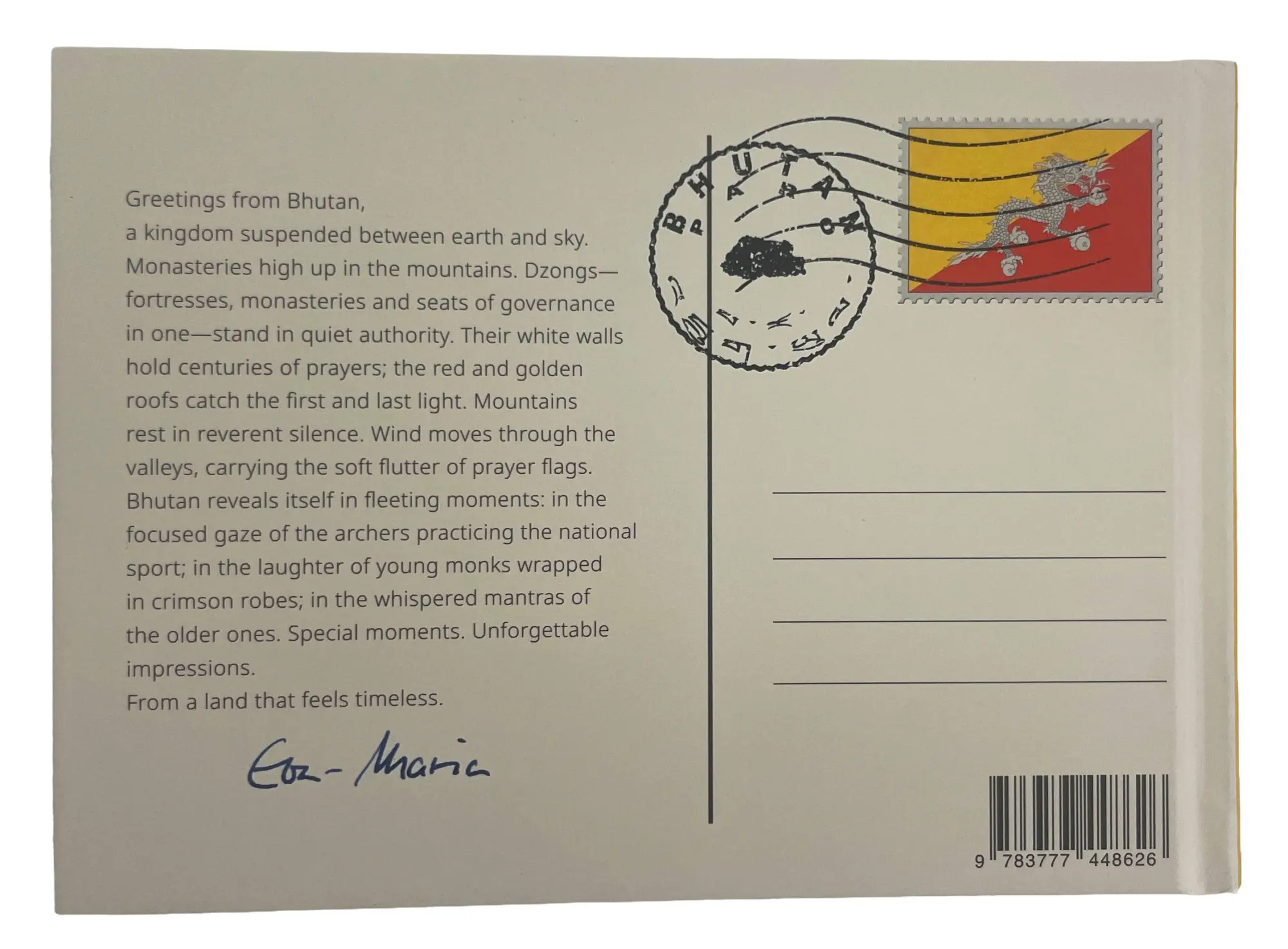 Bild: 9783777448626 | THE MONK AND THE TIGER. Postcards from Bhutan | Fahrner-Tutsek | Buch