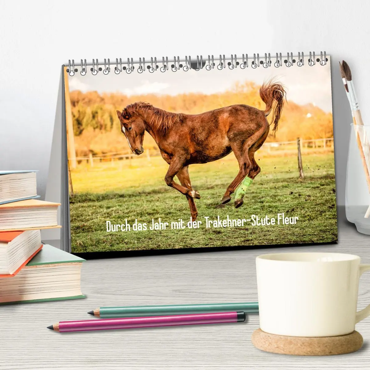 Bild: 9783457738726 | Durch das Jahr mit der Trakehner-Stute Fleur (Tischkalender 2026...