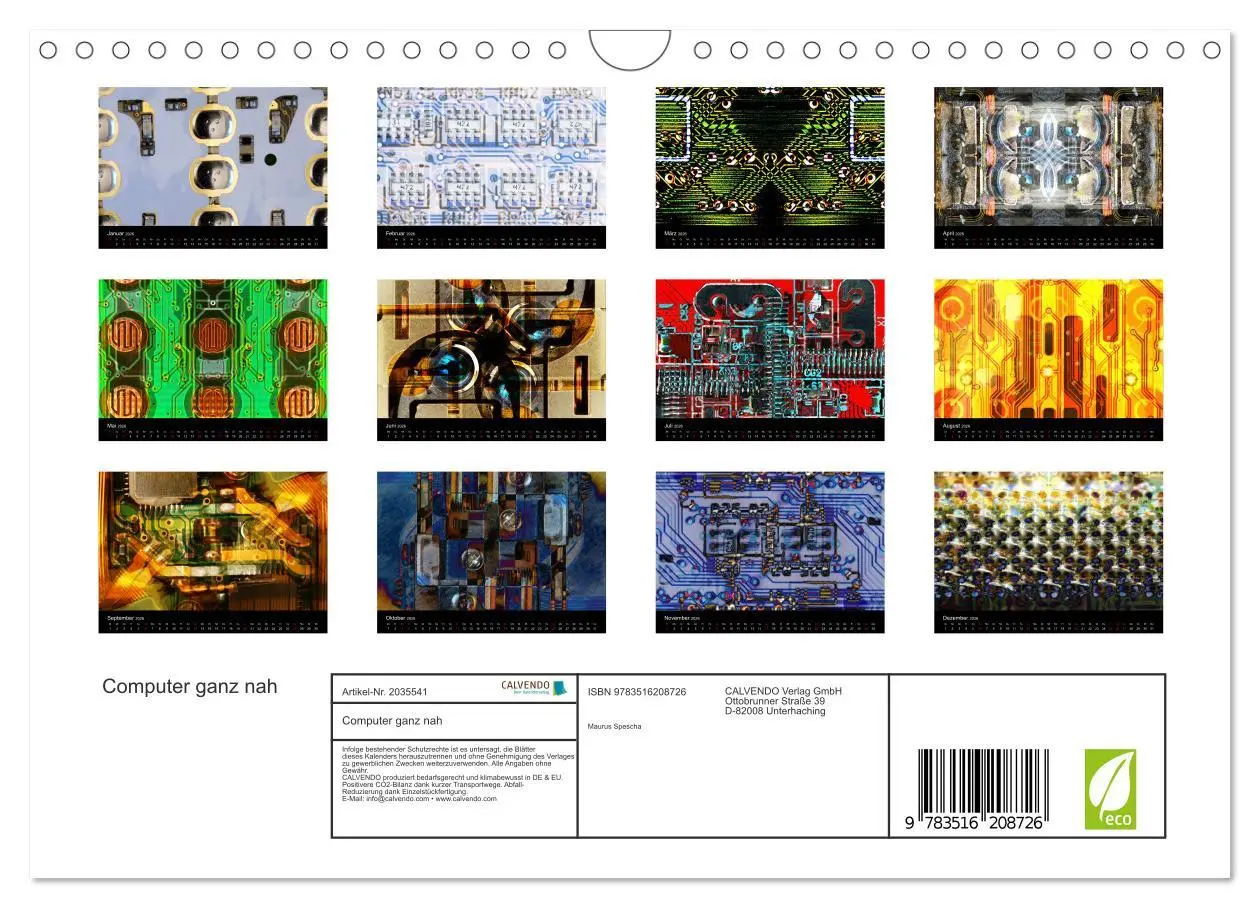 Bild: 9783516208726 | Computer ganz nah (Wandkalender 2026 DIN A4 quer), CALVENDO...
